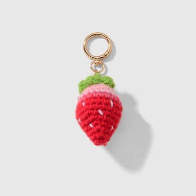 Breloques de sac en alliage en forme de fraise sucrée h5 