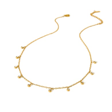 Simple Series Tägliches Edelstahl-Halsketten-Display-Set für Damen h5 Bild5