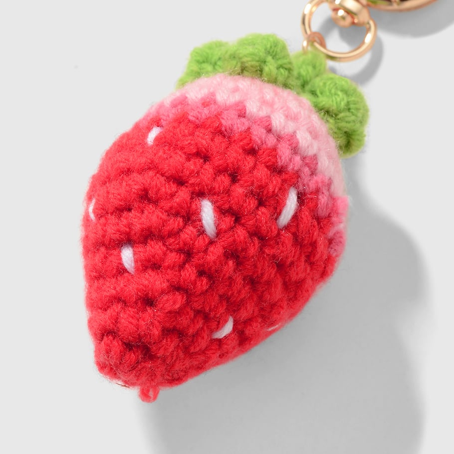 Breloques de sac en alliage en forme de fraise sucrée Image5