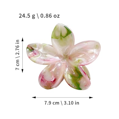 1 Paar Simple Series Süße Blumenharz Damen Haarklammern h5 Bild5