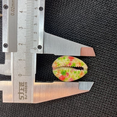 1 Set Ölfleckverglasung Blumenmuschel Damenanhänger h5 Bild6