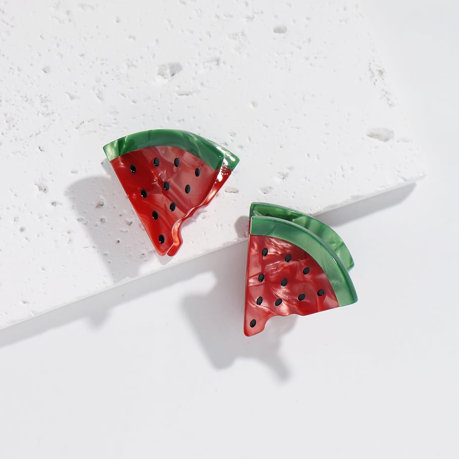 Simple Series Niedliche Haarspangen aus Acetatfolie mit Pflanzenimitat für Damen Bild5