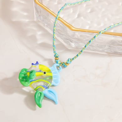 Tropical Fish Glass Women's Pendant Necklaces h5 Picture4