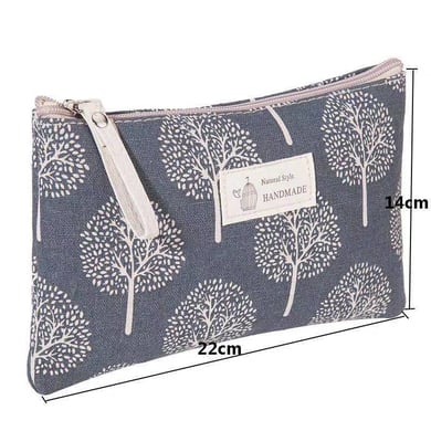 Trousse de maquillage en toile légère et simple pour femme h5 