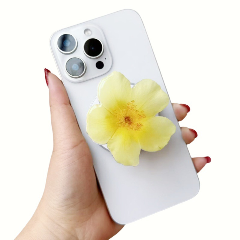 1 Çift Basit Seri Tatlı Çiçek Akrilik Telefon Kılıfları Resim4