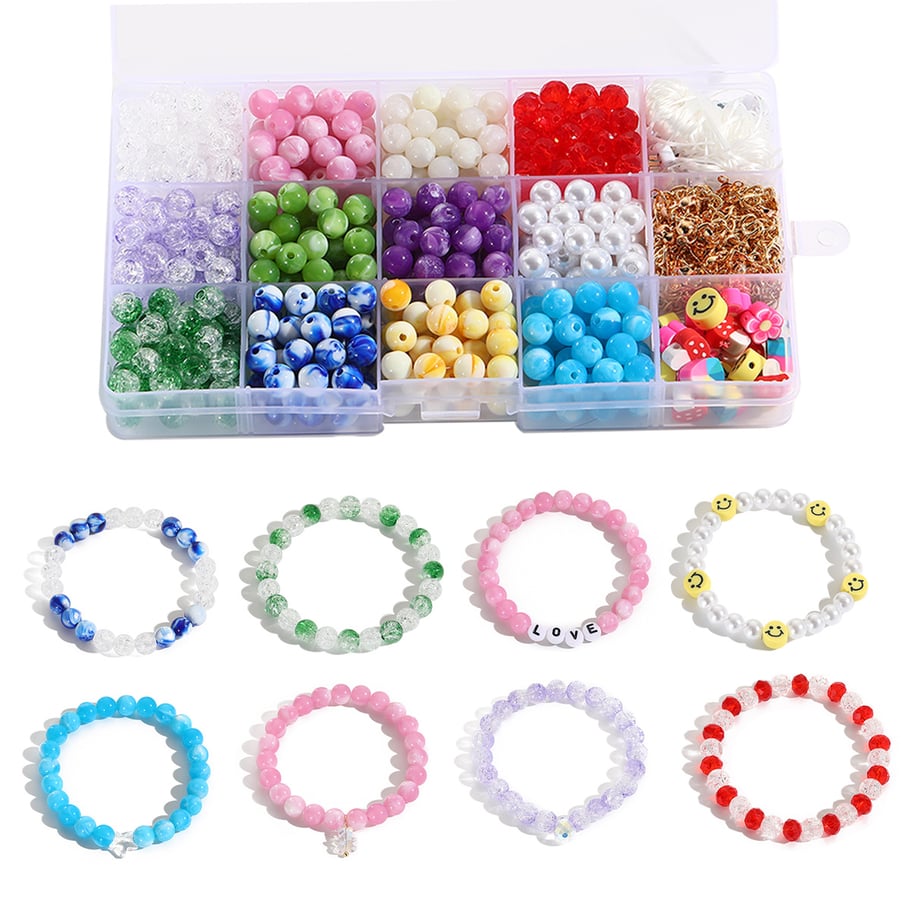 1 doos schattige hars DIY sieradenkralen Afbeelding3