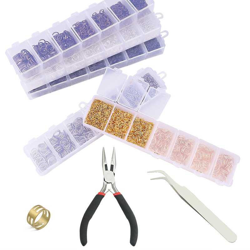 1 caja de anillos de conexión de apertura de 3-10 mm para bricolaje Imagen2