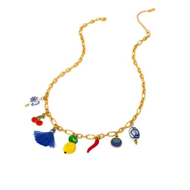 Sweet Fruit Series DIY Stainless Steel Pendant Necklaces h5 Picture5
