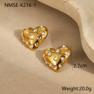 NMSE-K216-1 Aşk Kalp Küpeleri 