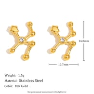 Pendientes de diamantes con constelación - Tauro Imagen8