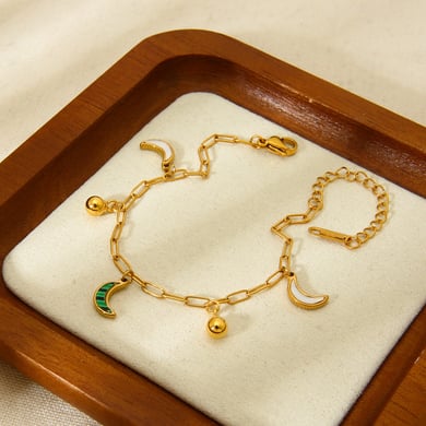 Pulseras de mujer con colgante DIY de luna de la serie clásica h5 Imagen3