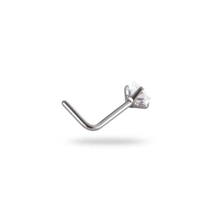 1 Stück Simple Series Simple Geometric Edelstahl Kein Beschichtungsmaterial Zirkon Damen Nasenstecker h5Bild7
