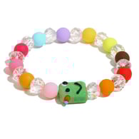 Acrylic Ceramic Colored Bracelet-Green 