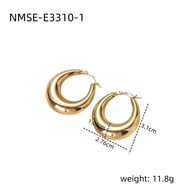 NMSE-E3310-1 Büyük altın küpeler Resim14