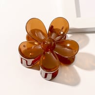 Forcina per capelli in gelatina trasparente - Stile fiore - Caffè Immagine12