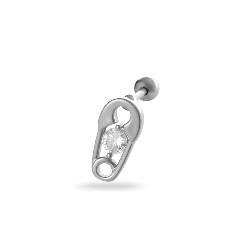 Stern Kupfer Gold Farbe Zirkon Piercings Ohrringe 