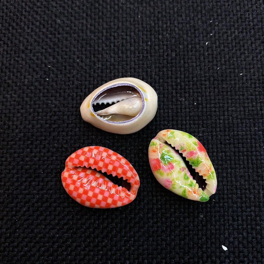 1 Set Oil-spot Glazing Flower Conch Women's Pendants Picture8