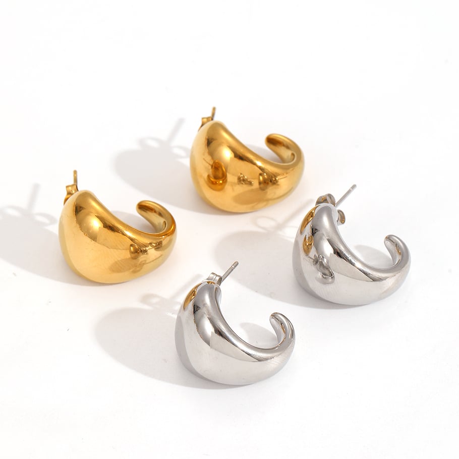 Ins Style Edelstahl Gold Farbe Ohrstecker Bild4