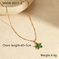 NMSN-H517-3 Grüne Blumenkette Bild3