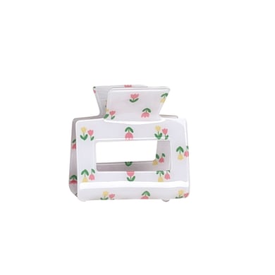 1 Paar Simple Series Casual Flower PVC Damen Haarklammern h5 Bild4
