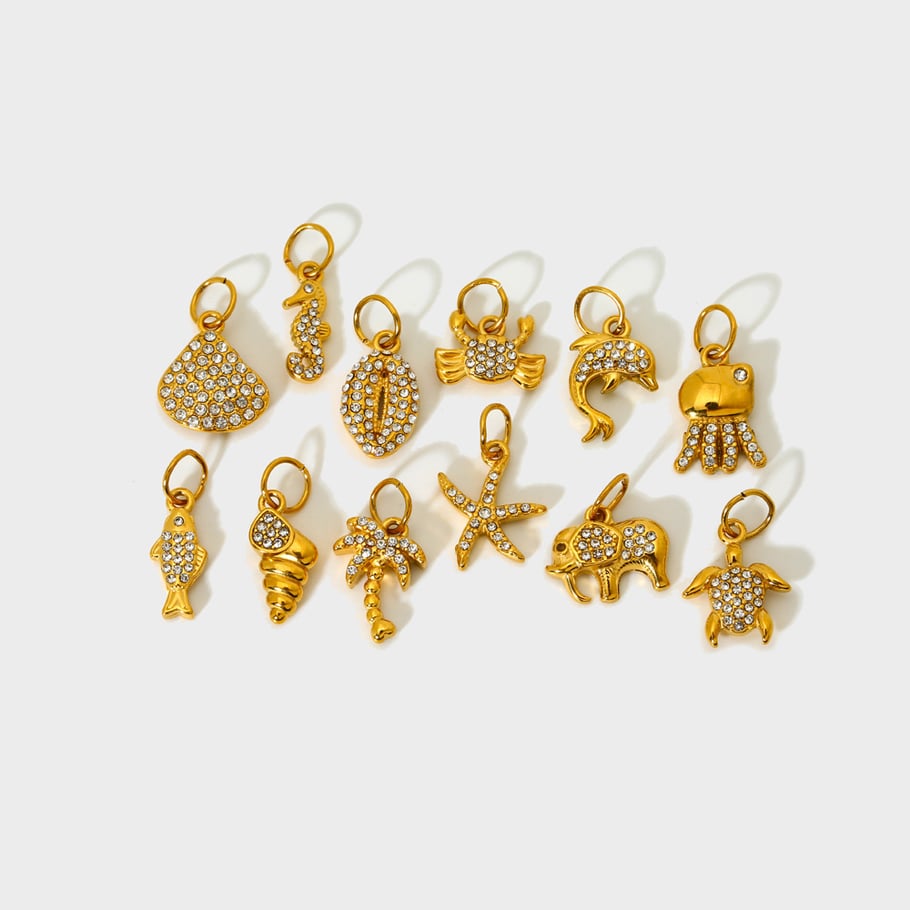Luxe Ocean Series roestvrijstalen conch DIY-hanger Afbeelding4