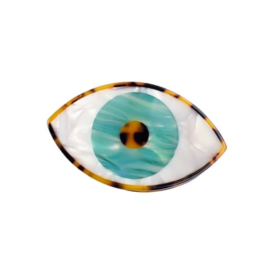 1 pince à cheveux créative et personnalisée en acétate pour femme, grands yeux h5 Image4