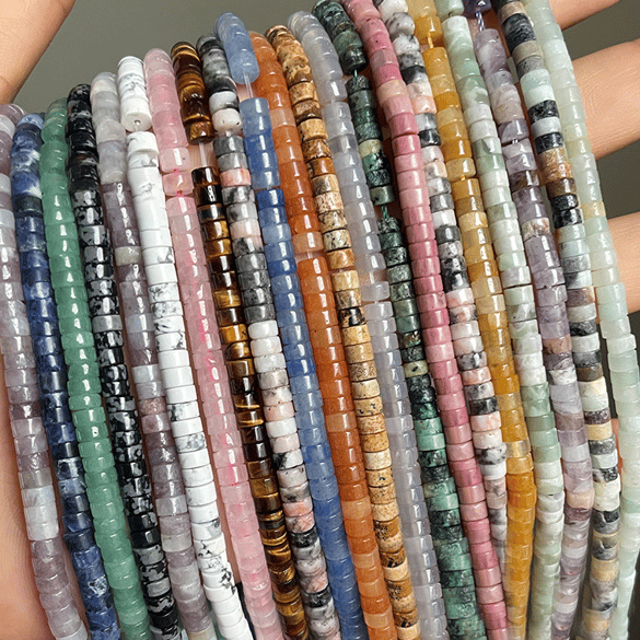 1 String Bugle Bead Natuursteen Sieradenkralen (DM: 2*4mm) 2