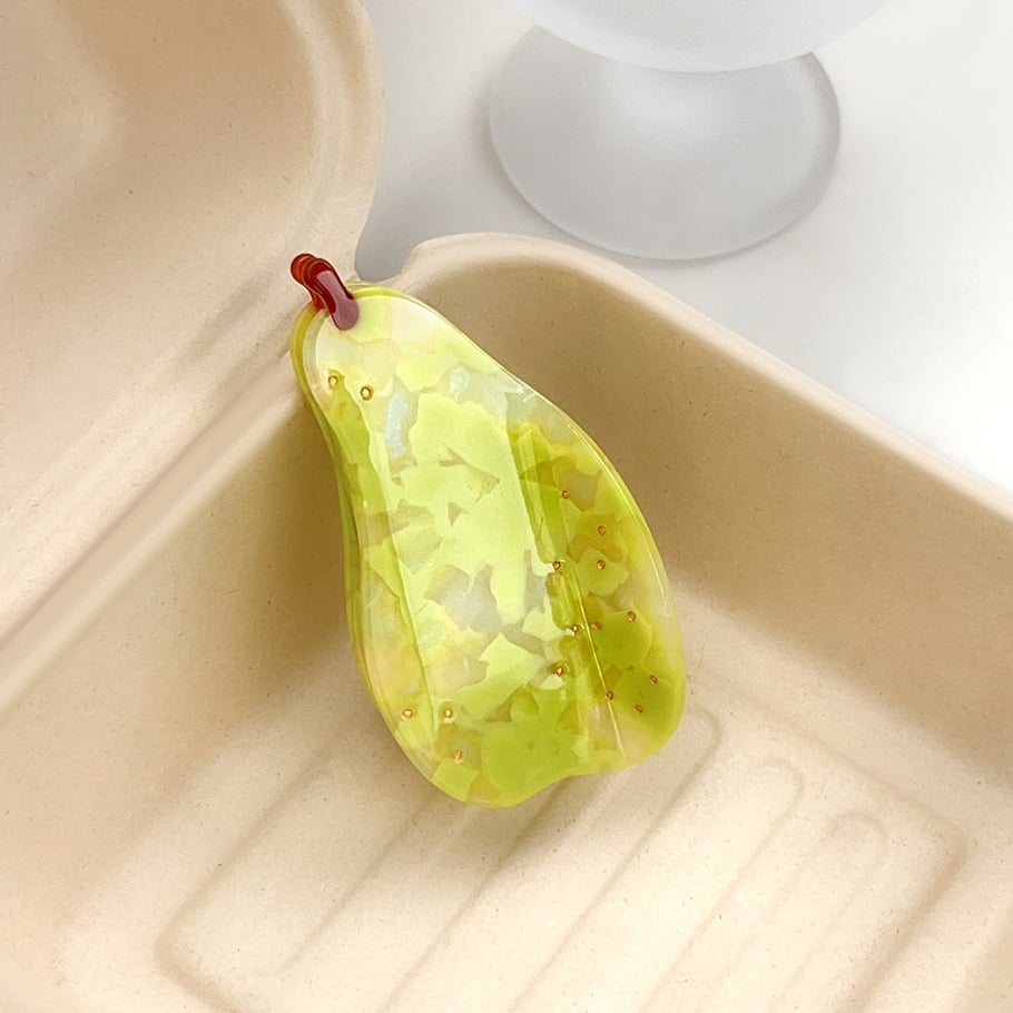 1 Stück Acetat-Haarklammern im Fresh-Style der Fruit Series für Damen 