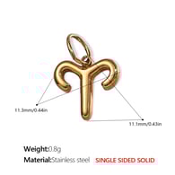 PJ431G3 Ciondolo in oro massiccio con Ariete Immagine3