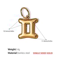 PJ431G5 Ciondolo in oro massiccio Gemini Immagine5