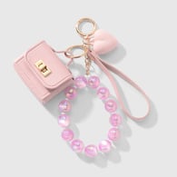 1 pink keychain 