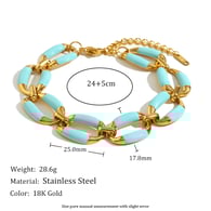 Bracciale a catena fatto a mano con gocce di olio - Jinlan 