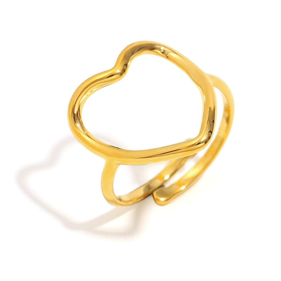 Tägliche, einfarbige verstellbare Ringe aus Edelstahl für Damen Bild4