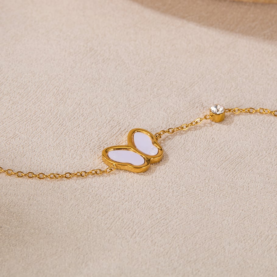 1 Piece Simple Series Daily Animal Stainless Steel Gold Color Women's Charm Bracelets h5Picture4