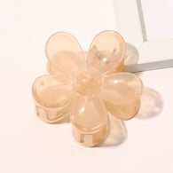 Forcina per capelli in gelatina trasparente - stile fiore arancione chiaro Immagine14