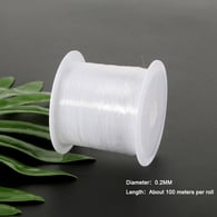 0,2 mm blanco transparente aproximadamente 100 metros/rollo 