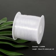0,45 mm blanco transparente unos 25 metros/rollo Imagen6
