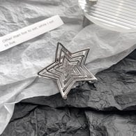 Étoile à cinq branches en argent 4,7 cm Image13