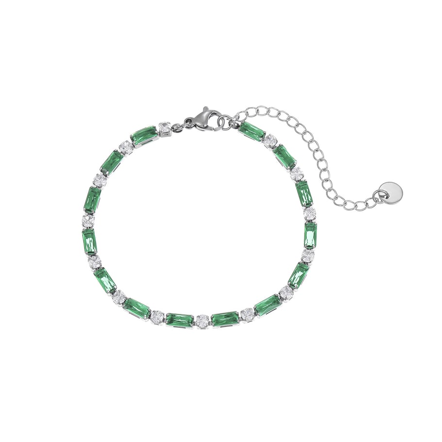 Bracelets à chaîne géométriques en acier inoxydable pour femmes, série Simple Daily Image5