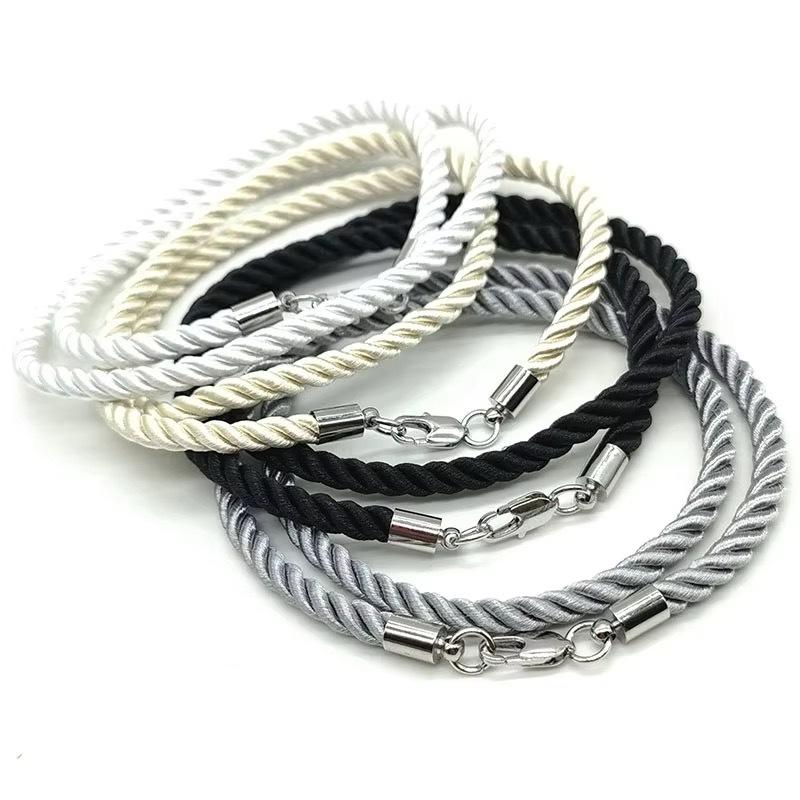 1 Stück DIY Serie Bunte Edelstahl Clip Schmuck Kordeln Halskette Bild4