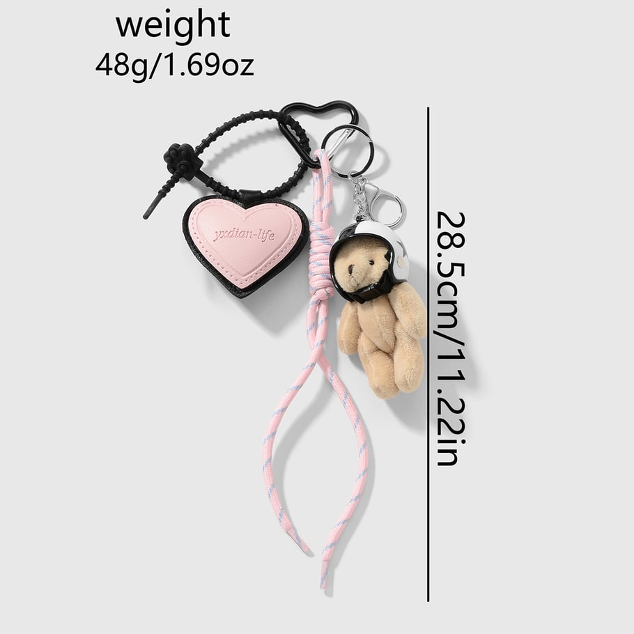 Cute Heart Bag Charms h5Picture2