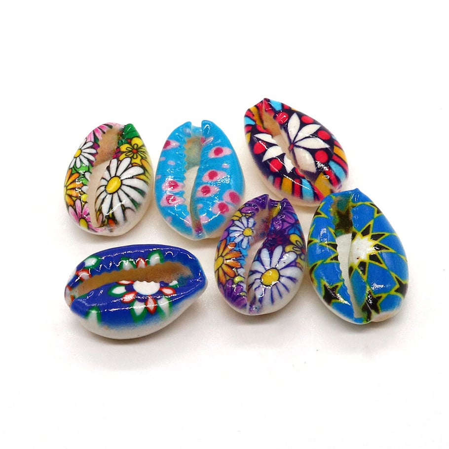 1 Piece Oil-spot Glazing Casual Pattern Conch Women's Pendants Picture2