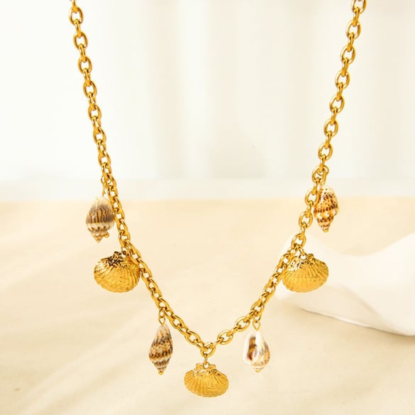 1 paio di collane con ciondolo unisex in acciaio inossidabile color oro a forma di tartaruga della serie classica