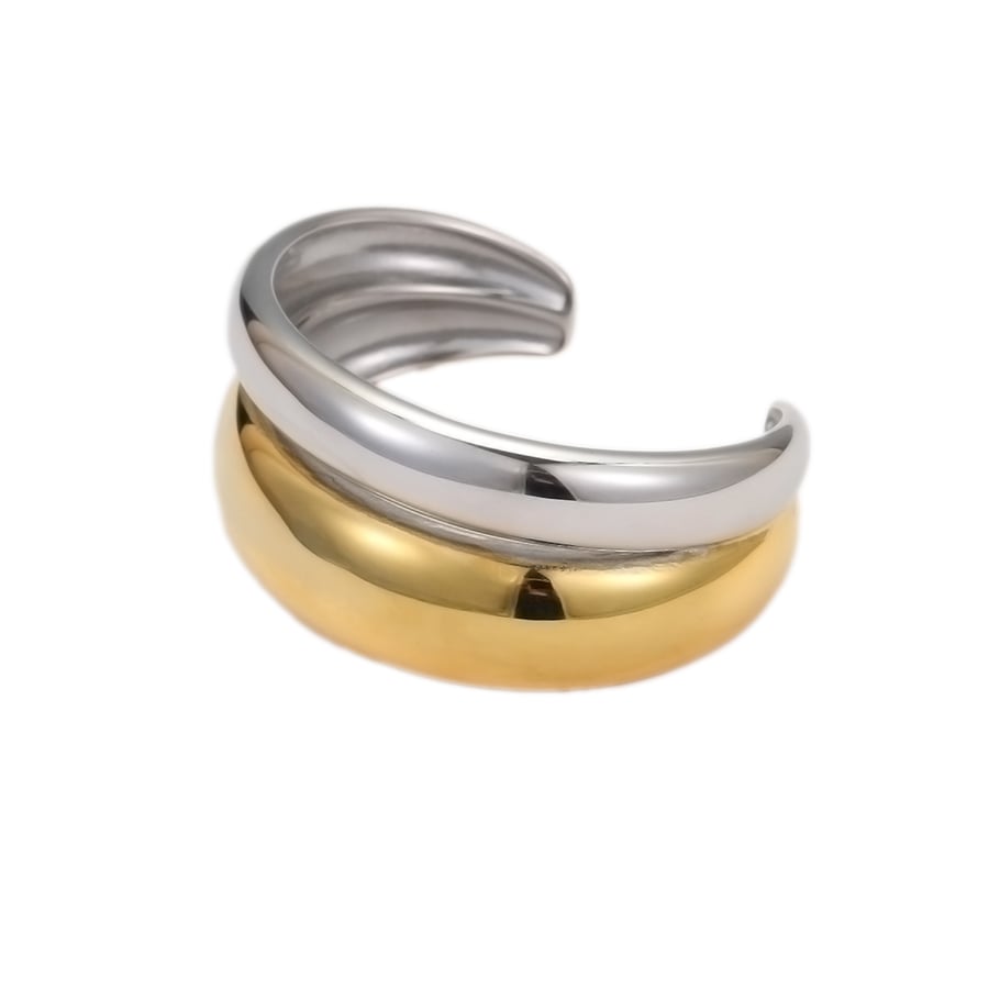 Simple Series Simple Mixed Color Stainless Steel  Gold Color  Women's Bangles Picture5