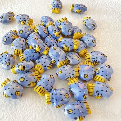 1 pièce de perle en céramique en forme de poisson pour bijoux à faire soi-même h5 