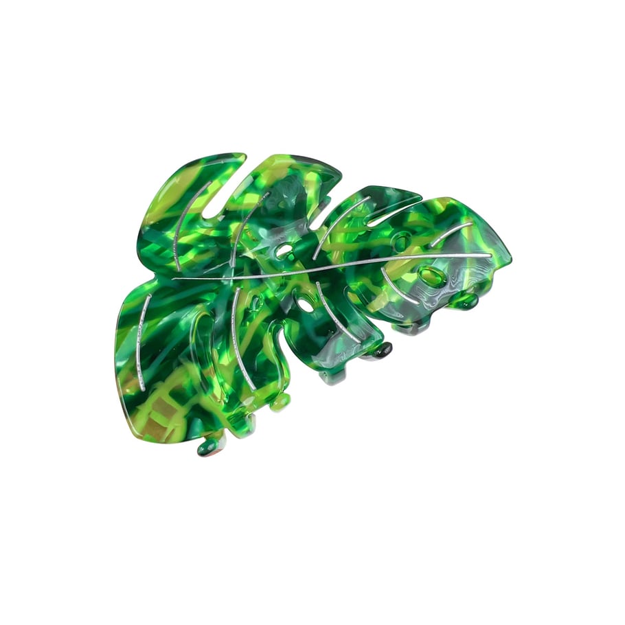 Premium Elegant Leaf Styling Women's Hair Claw Picture4