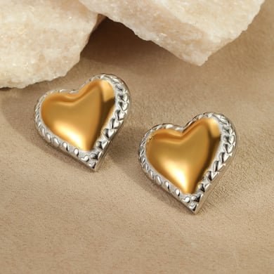1 Paar einfache Serie täglich gemischte Farbe Edelstahl Gold Farbe Damen Tropfen Ohrringe h5 Bild4