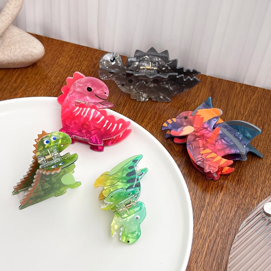 1 Piece Cute Little Dinosaur Acrylic Women's Hair Claws Picture3
