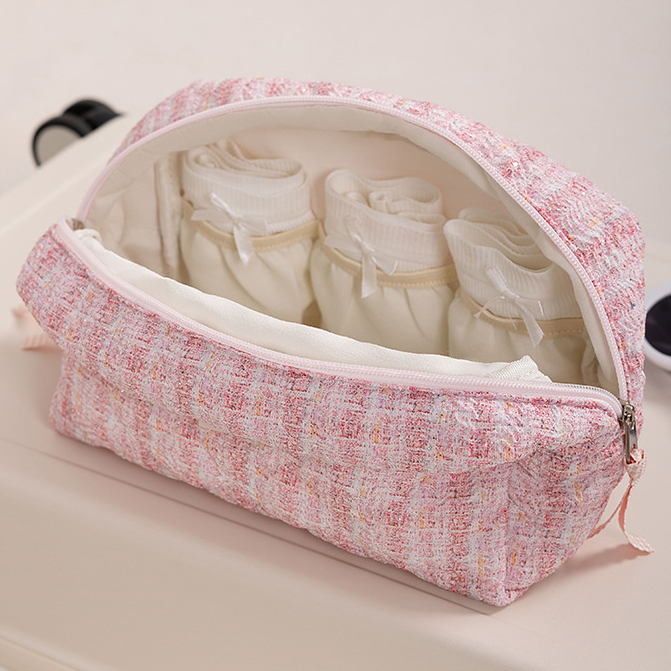 Simple Series Casual Gemengde Kleur Polyester Dames Make-uptassen Afbeelding5