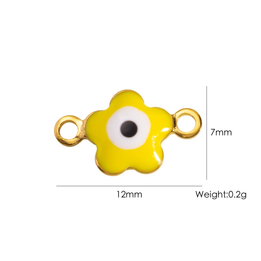1 Pair Simple Series Cute Plant Stainless Steel Women's Pendants